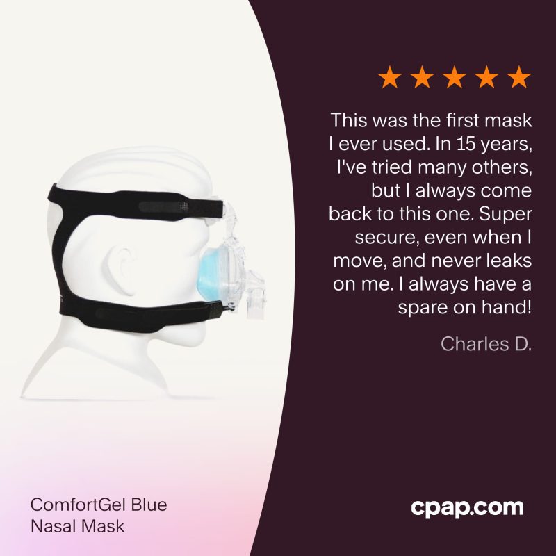 ComfortGel Blue Nasal Mask Testimonial