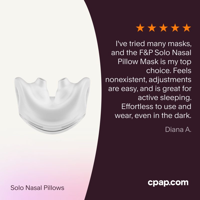 Testimonial Solo Nasal Pillows