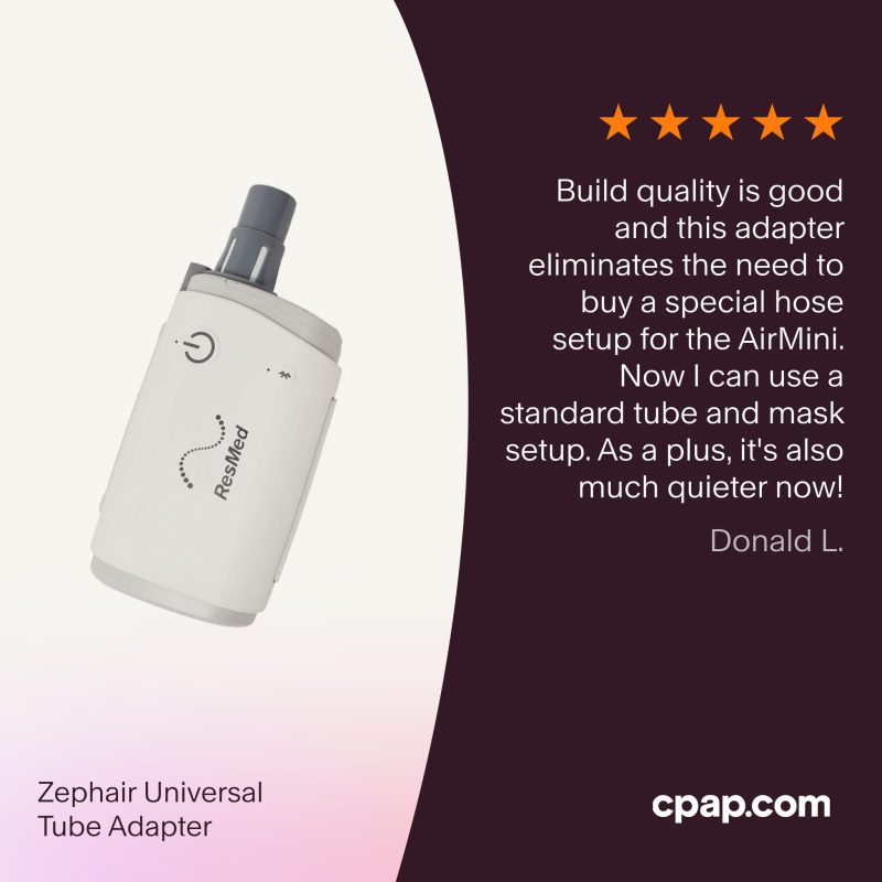 Testimonial Zephair Universal Tube Adapter