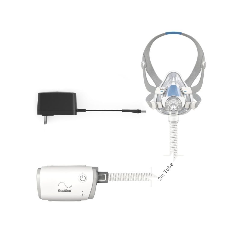 Product image for AirMini™ Travel CPAP Machine Bundle with AirFit™ F20 Full Face Mask