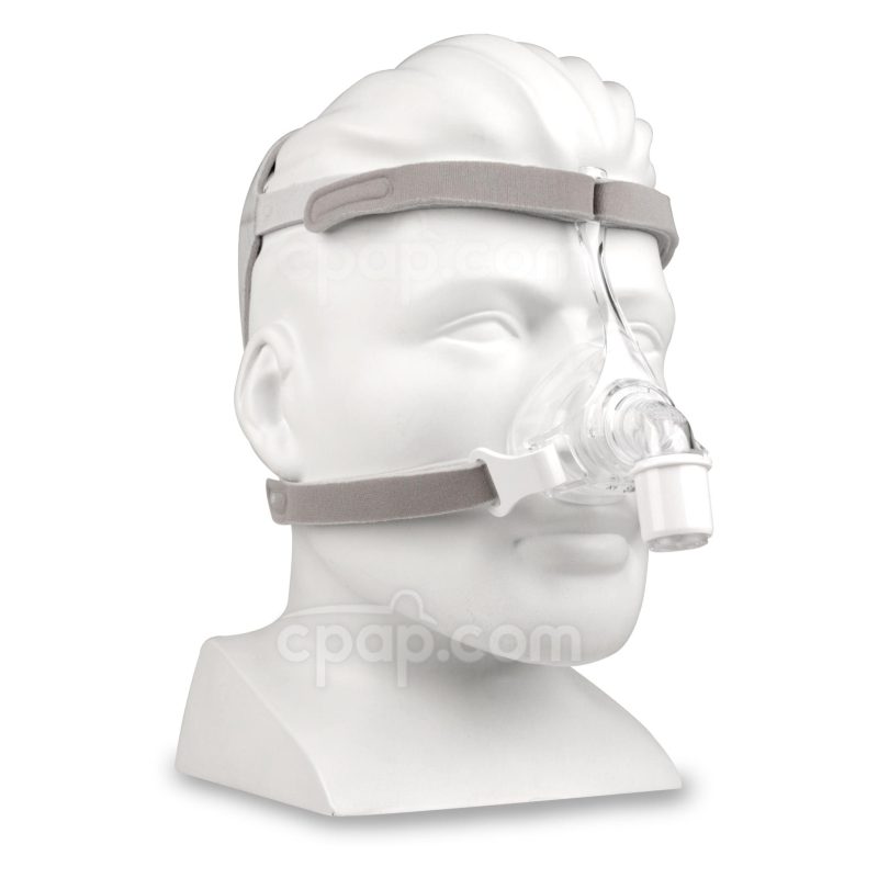 pico nasal angled front mannequin cpapdotcom