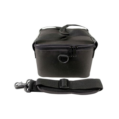 small travel bag and shoulder strap low