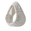 Snugell white CPAP mask liner, a soft fabric cover designed to enhance CPAP mask comfort and reduce red marks on the face.