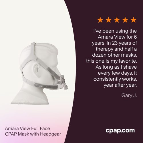 testimonial Amara View FullFace CPAP Mask with Headgear