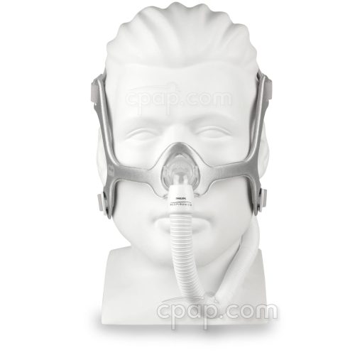 wisp nasal fabric silver front mannequin cpapdotcom